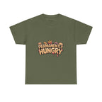 Permanently Hungry Tee, Funny Unisex Cotton T-Shirt, Gift for Food Lovers, Casual Wear, Quirky Humor Apparel