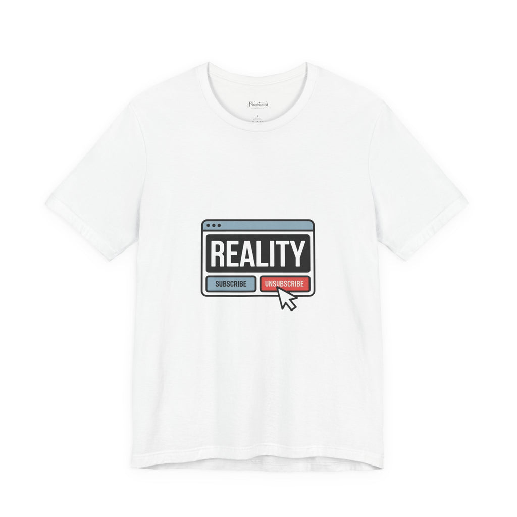 Reality Click Unisex Tee, Funny Graphic Shirt, Casual Wear, Geeky Apparel, Gift for Him/Her, Cool Tee for Everyday Style