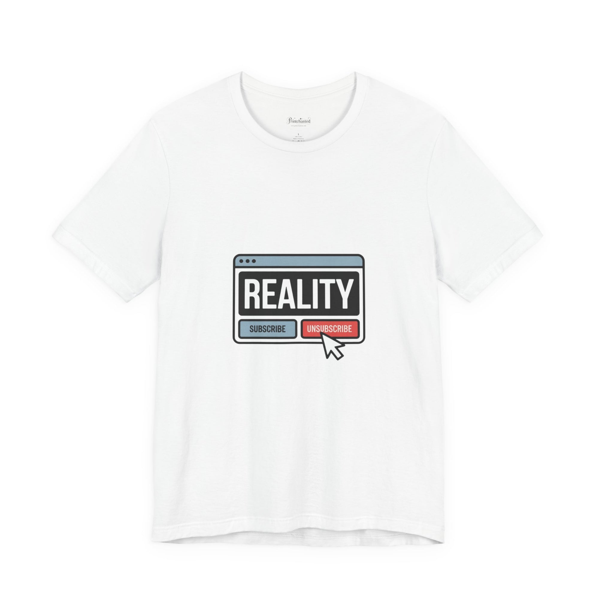 Reality Click Unisex Tee, Funny Graphic Shirt, Casual Wear, Geeky Apparel, Gift for Him/Her, Cool Tee for Everyday Style