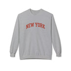 New York Love Unisex Crewneck Sweatshirt, Casual Fleece Sweatshirt, Cozy Streetwear, Gift for NYC Lovers, Fall Fashion, Comfortable Sweater