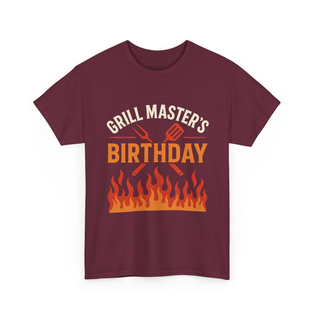 Grill Master's Birthday Tee, Funny BBQ T-Shirt, Gift for Men, Cooking Enthusiasts, Summer Party Apparel