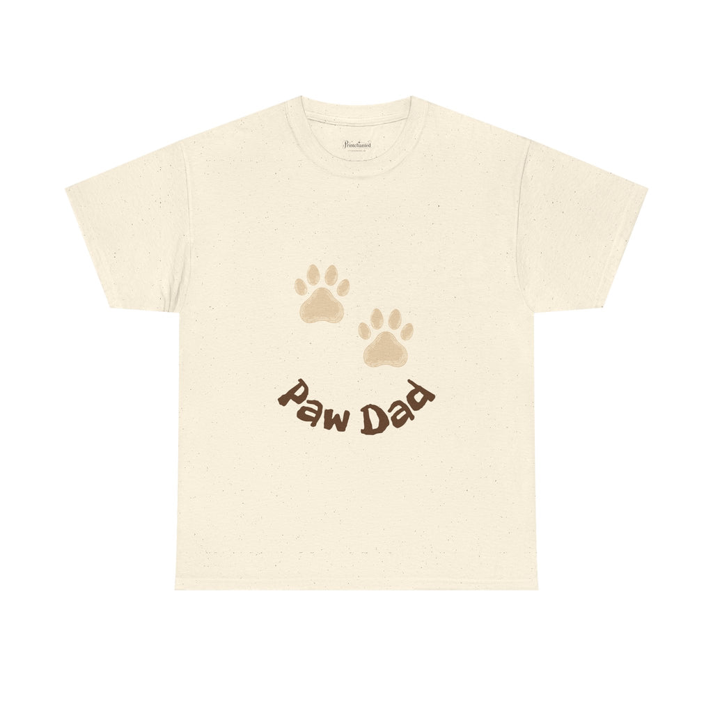 Paw Dad Unisex Tee, Dog Lover Gift Shirt, Men's Cotton T-shirt, Animal Dad Gift Top, Pet Owner Tee for Him