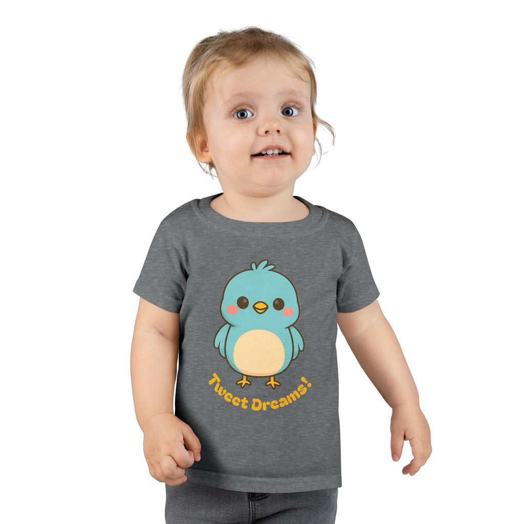 Cute Bird Toddler T-Shirt, Adorable Kids Tee, Baby Gift, Toddler Clothing, Fun Playwear, Summer Outfit