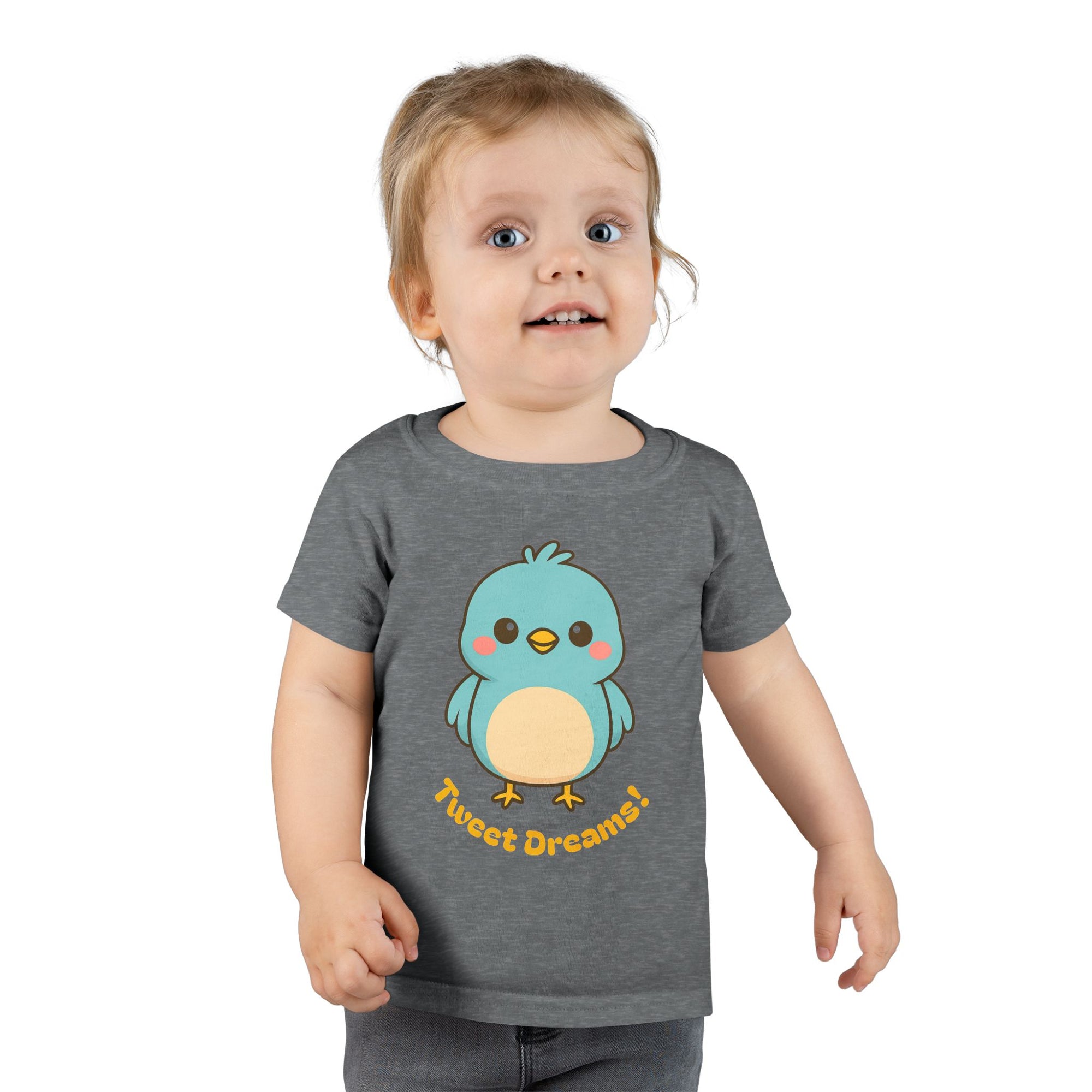 Cute Bird Toddler T-Shirt, Adorable Kids Tee, Baby Gift, Toddler Clothing, Fun Playwear, Summer Outfit