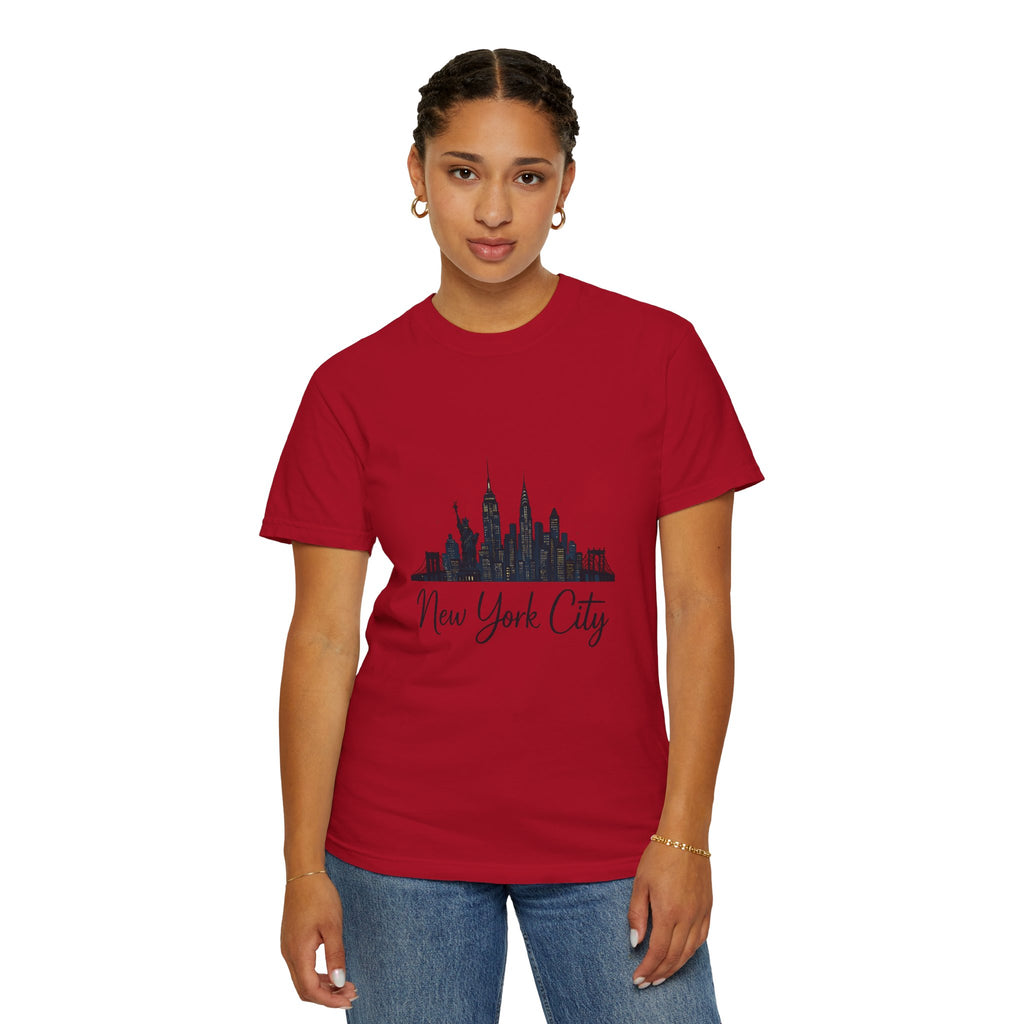 New York City Skyline Unisex T-Shirt, Casual City Tee, NYC Souvenir Shirt, Travel Gift, Urban Fashion Top
