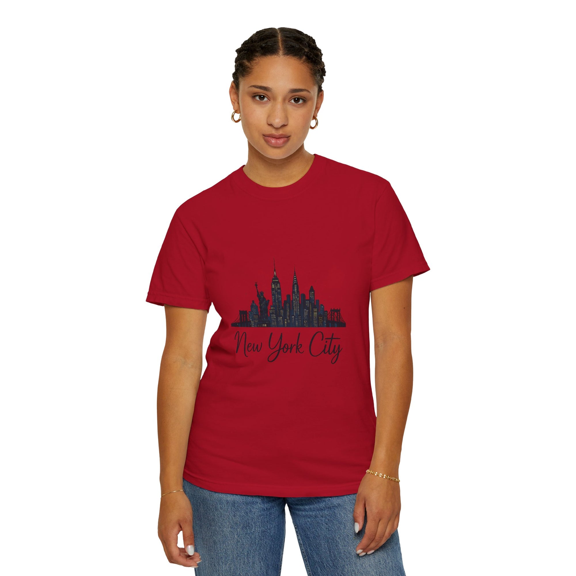 New York City Skyline Unisex T-Shirt, Casual City Tee, NYC Souvenir Shirt, Travel Gift, Urban Fashion Top