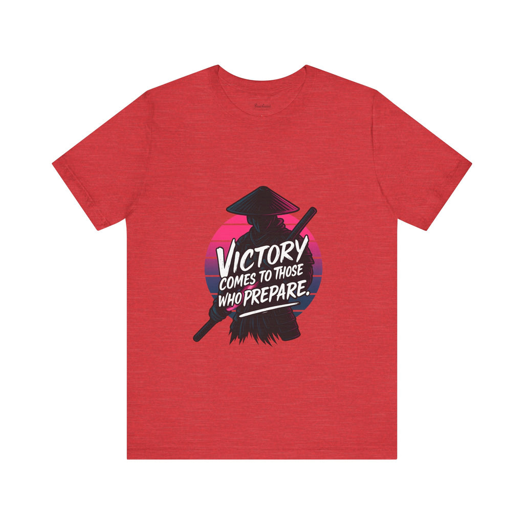 Victory Comes to Those Who Prepare Tee, Motivational T-Shirt, Unisex Graphic Tee, Inspirational Casual Wear, Gift for Gamers and Coaches