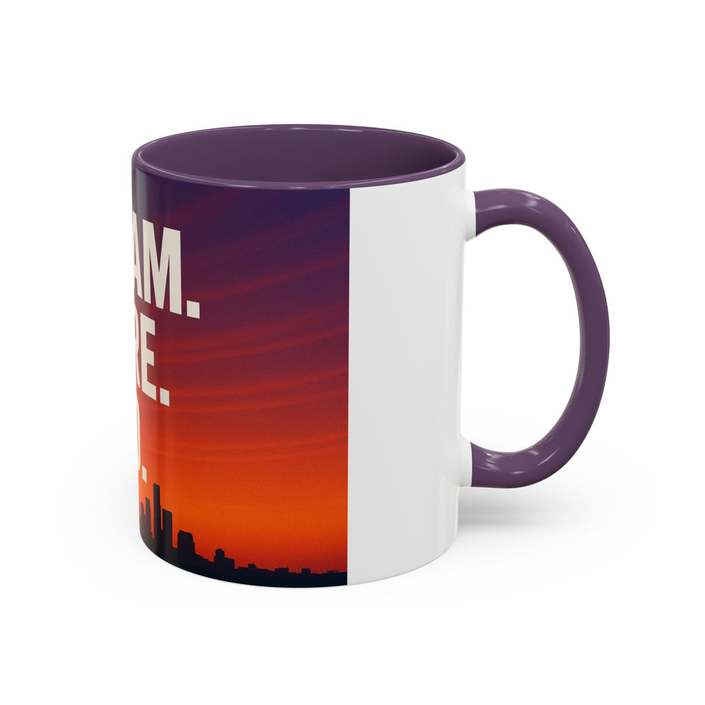 Inspiring Accent Coffee Mug - Dream, Dare, Do, Motivational Gift, Inspirational Drinkware, Sunset Design, Home Office Decor