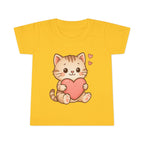 Cute Cat Love Toddler T-Shirt, Kids Cute Cat Tee, Baby Shower Gift, Toddler Birthday Gift, Pet Lover Shirt, Cute Animal Apparel