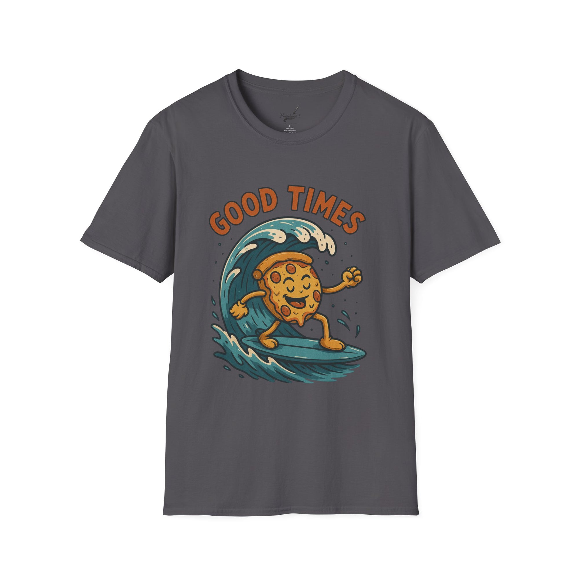 Surfing Cookie T-Shirt | Unisex Softstyle Tee | Fun Summer Vibes, Beach Life, Gift for Foodies, Good Times Shirt