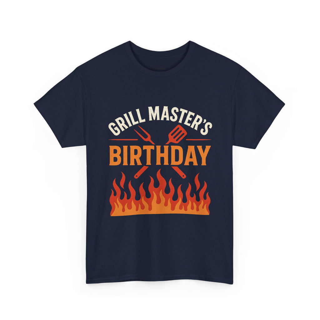 Grill Master's Birthday Tee, Funny BBQ T-Shirt, Gift for Men, Cooking Enthusiasts, Summer Party Apparel