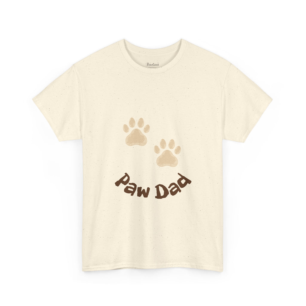 Paw Dad Unisex Tee, Dog Lover Gift Shirt, Men's Cotton T-shirt, Animal Dad Gift Top, Pet Owner Tee for Him