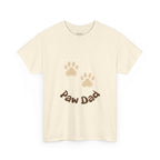 Paw Dad Unisex Tee, Dog Lover Gift Shirt, Men's Cotton T-shirt, Animal Dad Gift Top, Pet Owner Tee for Him