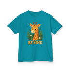 Kids Giraffe Tee - Be Kind T-Shirt, Children's Graphic Tee, Eco-Friendly Cotton Tee, Gift for Kids, Toddler Birthday Shirt