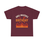 Grill Master's Birthday Tee, Funny BBQ T-Shirt, Gift for Men, Cooking Enthusiasts, Summer Party Apparel