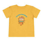 Cute Ice Cream Toddler Tee, Kids Summer Shirt, Birthday Gift, Playdate Outfit, Fun Cartoon T-Shirt, Sweet Toddler Clothing