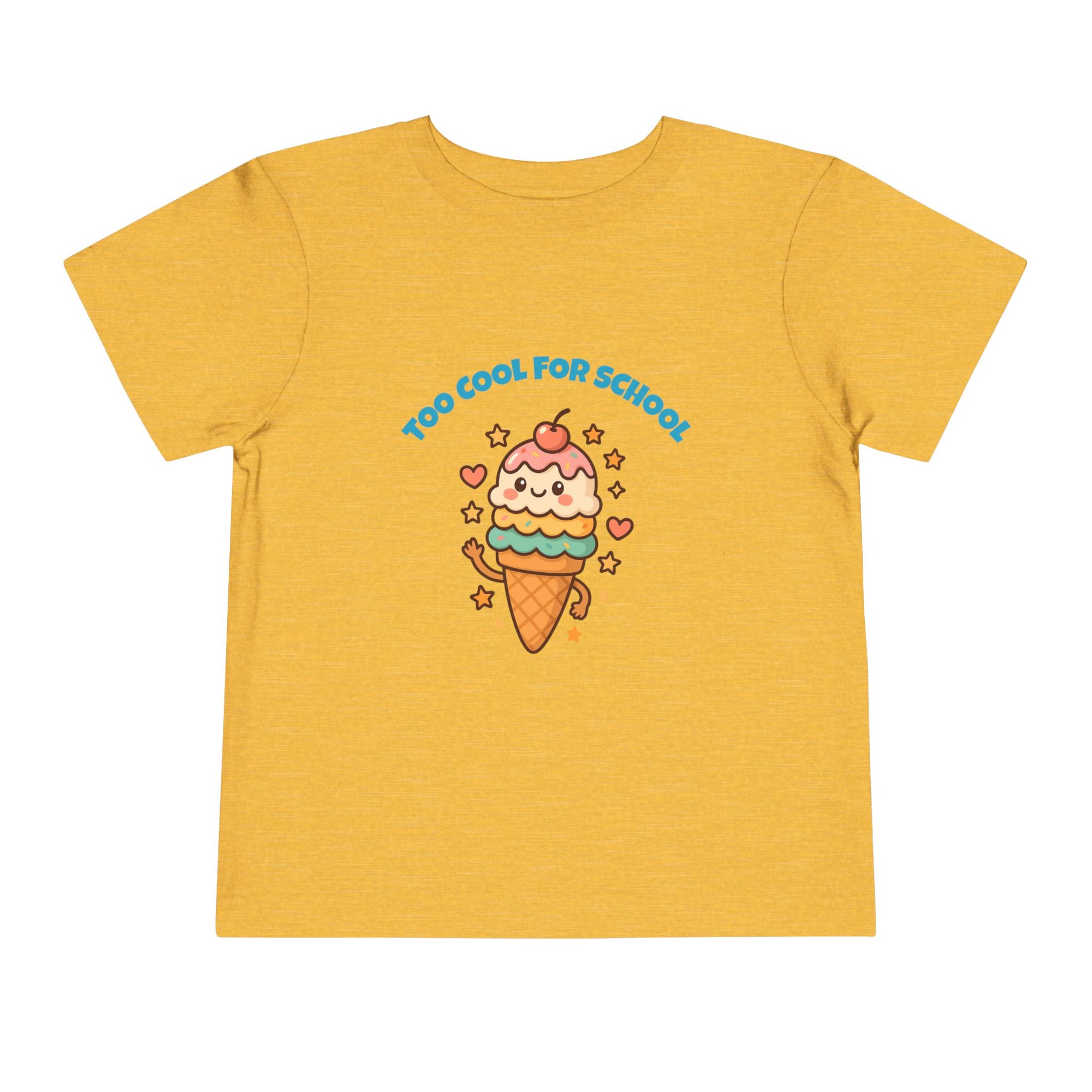 Cute Ice Cream Toddler Tee, Kids Summer Shirt, Birthday Gift, Playdate Outfit, Fun Cartoon T-Shirt, Sweet Toddler Clothing