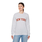 New York Crewneck Sweatshirt, Cozy Fashion, Urban Style, Gift for Travelers, Casual Wear, Unisex Apparel