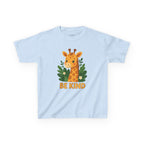 Kids Giraffe Tee - Be Kind T-Shirt, Children's Graphic Tee, Eco-Friendly Cotton Tee, Gift for Kids, Toddler Birthday Shirt