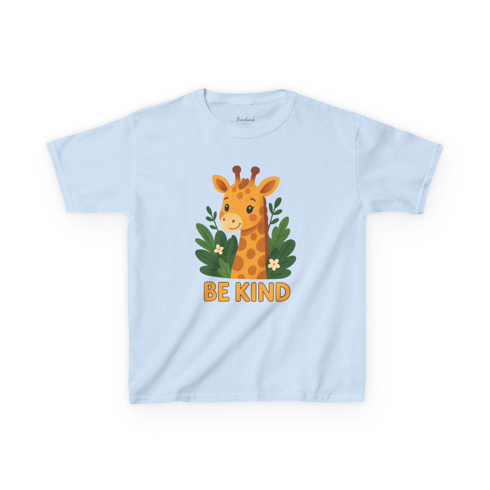 Kids Giraffe Tee - Be Kind T-Shirt, Children's Graphic Tee, Eco-Friendly Cotton Tee, Gift for Kids, Toddler Birthday Shirt