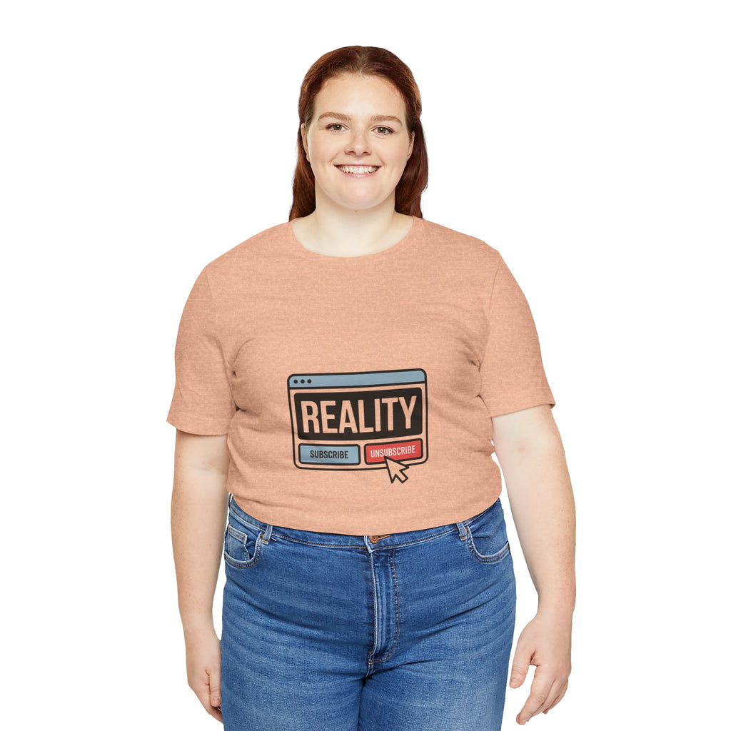 Reality Click Unisex Tee, Funny Graphic Shirt, Casual Wear, Geeky Apparel, Gift for Him/Her, Cool Tee for Everyday Style