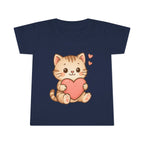 Cute Cat Love Toddler T-Shirt, Kids Cute Cat Tee, Baby Shower Gift, Toddler Birthday Gift, Pet Lover Shirt, Cute Animal Apparel
