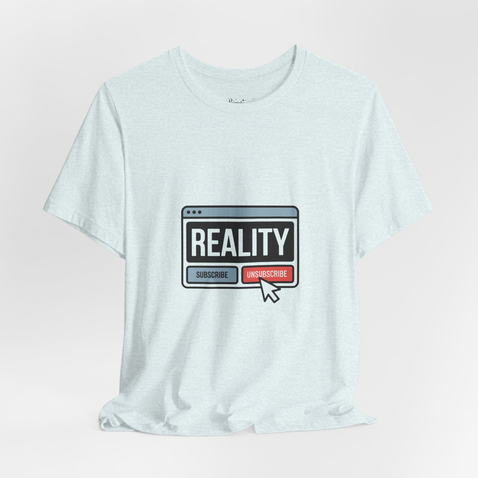 Reality Click Unisex Tee, Funny Graphic Shirt, Casual Wear, Geeky Apparel, Gift for Him/Her, Cool Tee for Everyday Style