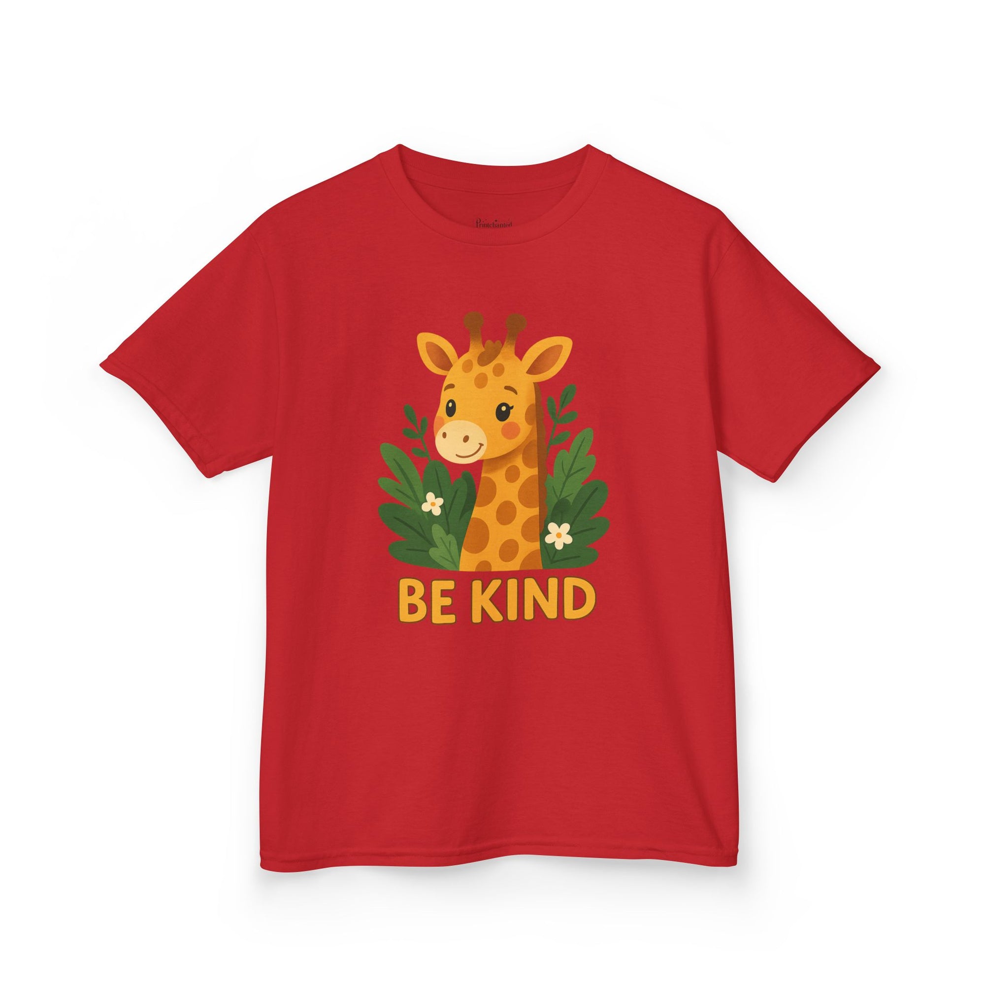 Kids Giraffe Tee - Be Kind T-Shirt, Children's Graphic Tee, Eco-Friendly Cotton Tee, Gift for Kids, Toddler Birthday Shirt