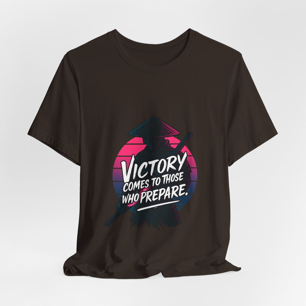 Victory Comes to Those Who Prepare Tee, Motivational T-Shirt, Unisex Graphic Tee, Inspirational Casual Wear, Gift for Gamers and Coaches