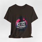 Victory Comes to Those Who Prepare Tee, Motivational T-Shirt, Unisex Graphic Tee, Inspirational Casual Wear, Gift for Gamers and Coaches