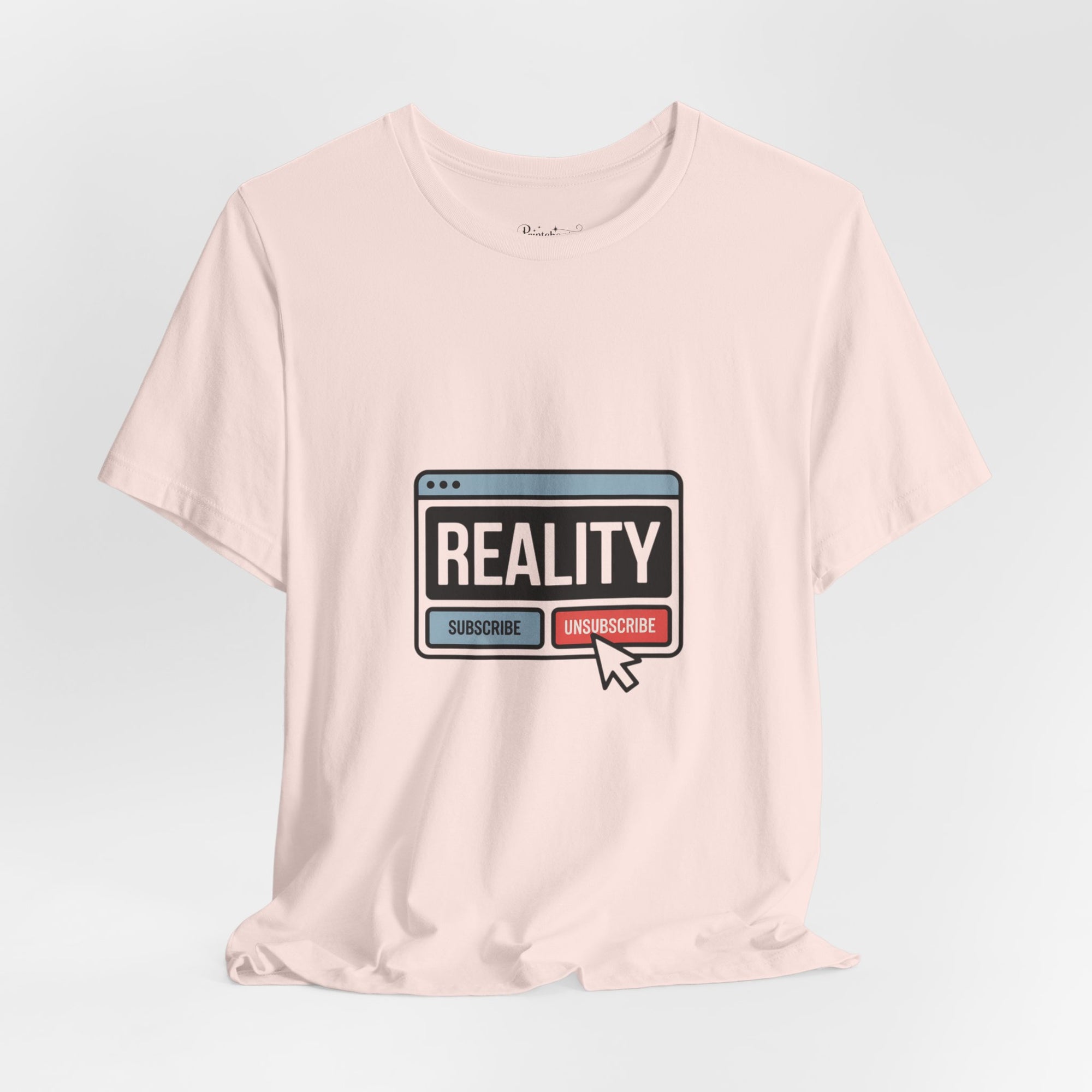 Reality Click Unisex Tee, Funny Graphic Shirt, Casual Wear, Geeky Apparel, Gift for Him/Her, Cool Tee for Everyday Style
