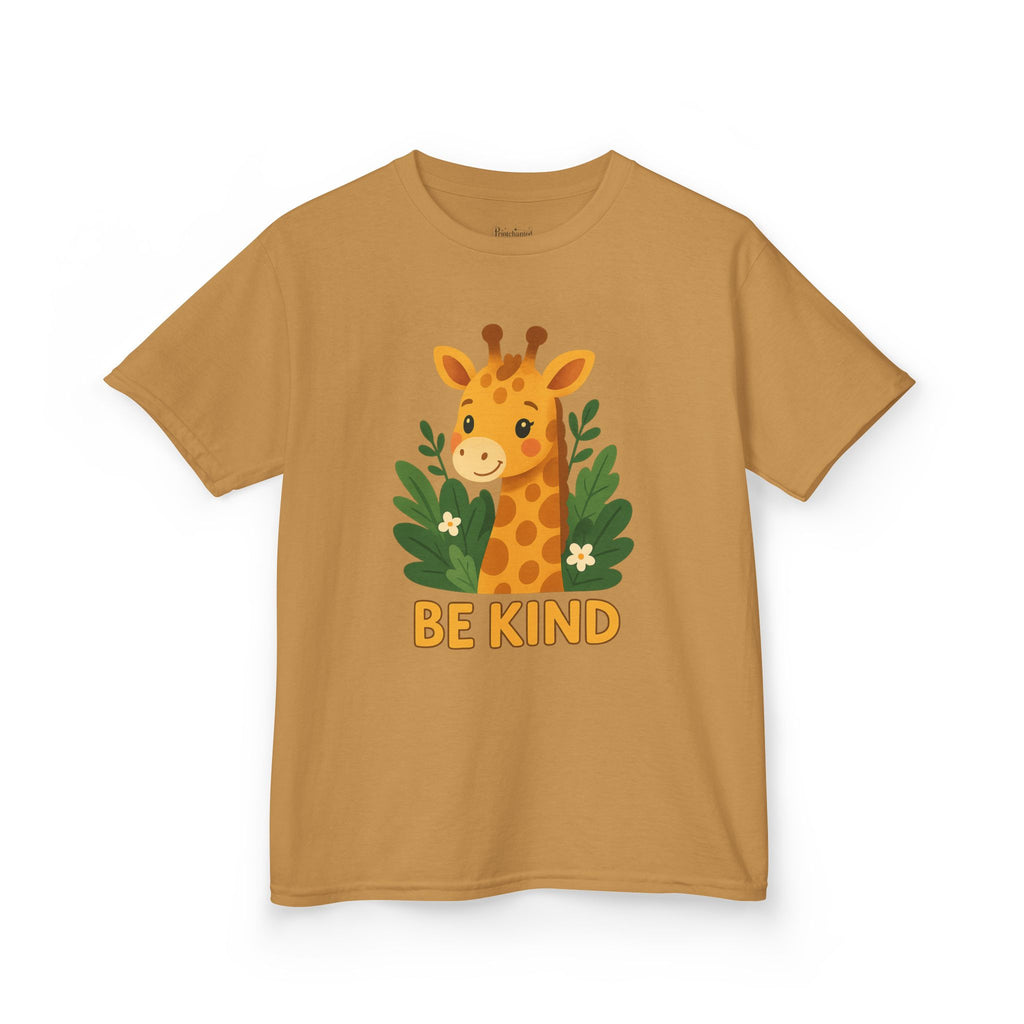 Kids Giraffe Tee - Be Kind T-Shirt, Children's Graphic Tee, Eco-Friendly Cotton Tee, Gift for Kids, Toddler Birthday Shirt