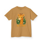 Kids Giraffe Tee - Be Kind T-Shirt, Children's Graphic Tee, Eco-Friendly Cotton Tee, Gift for Kids, Toddler Birthday Shirt