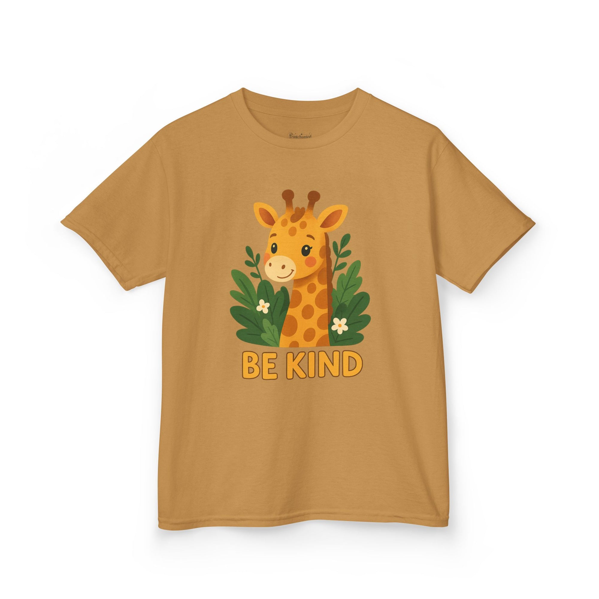Kids Giraffe Tee - Be Kind T-Shirt, Children's Graphic Tee, Eco-Friendly Cotton Tee, Gift for Kids, Toddler Birthday Shirt