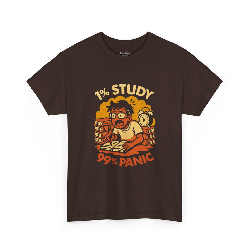 Study Panic Tee - Unisex Heavy Cotton Tee, Perfect for Students, Back to School, Stress Relief Gift, Study Humor Apparel, Exam Season [...]