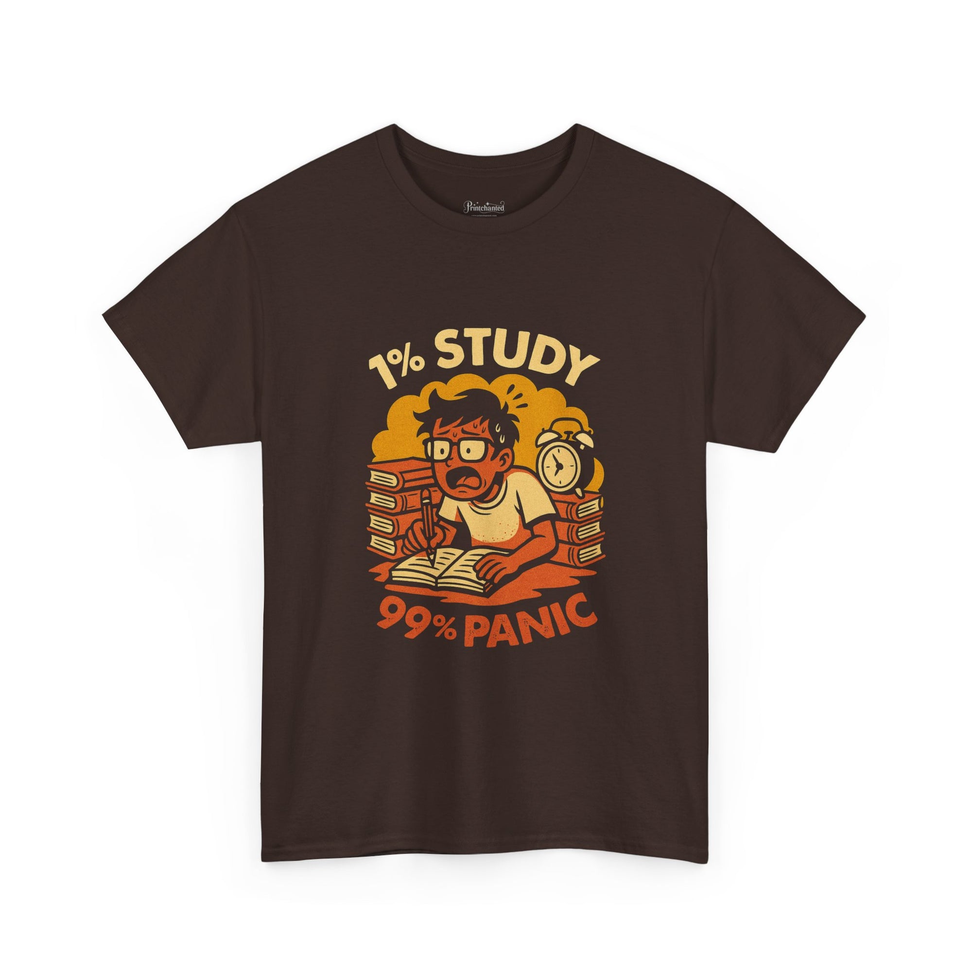 Study Panic Tee - Unisex Heavy Cotton Tee, Perfect for Students, Back to School, Stress Relief Gift, Study Humor Apparel, Exam Season [...]