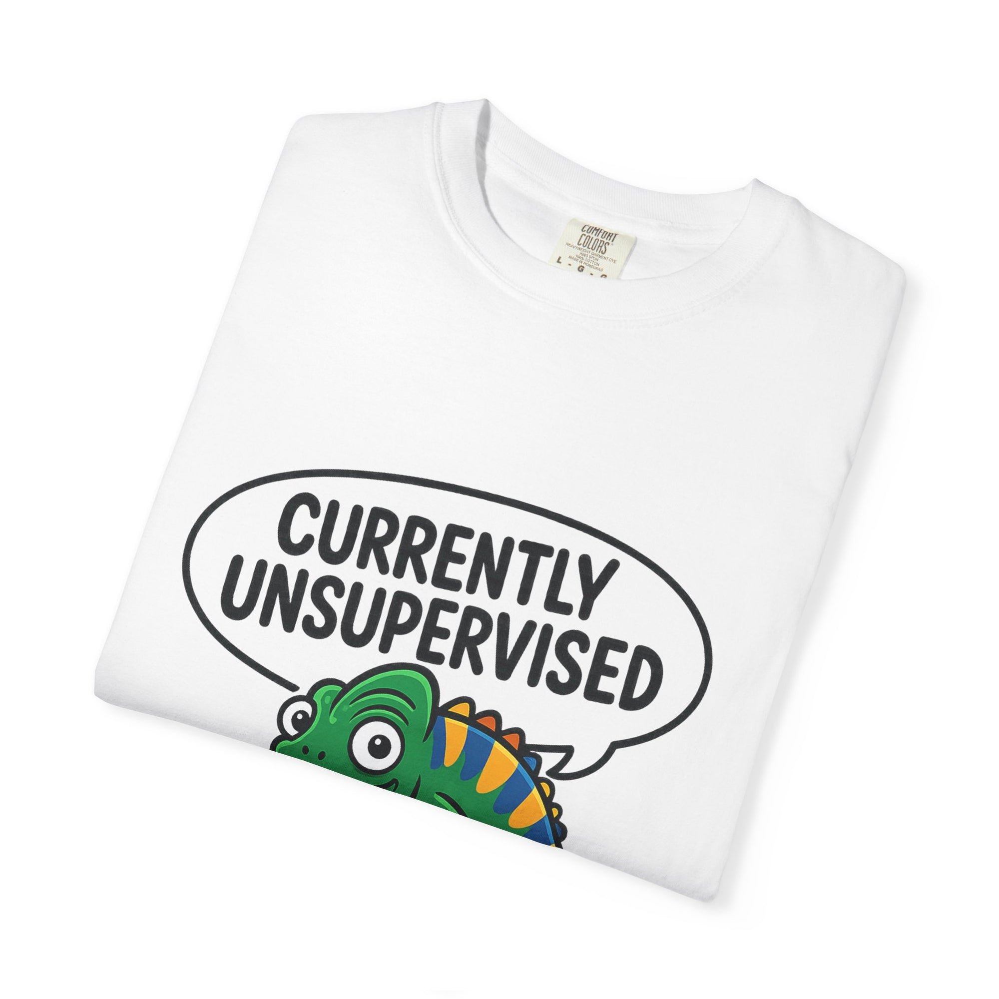 Whimsical Unisex T-Shirt, Currently Unsupervised Shirt, Fun Gift for Teens, Robot Graphic Tee, Casual Everyday Wear