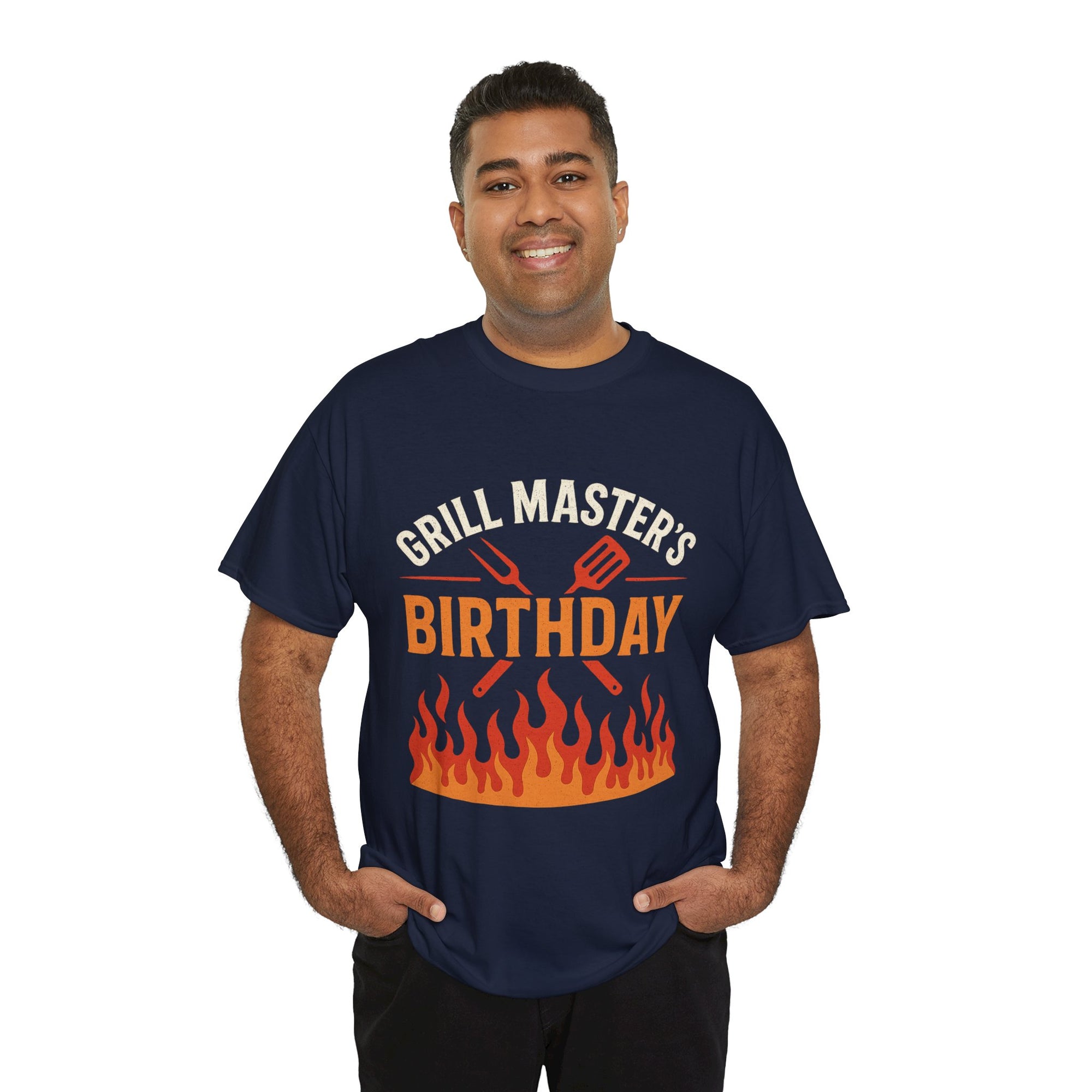 Grill Master's Birthday Tee, Funny BBQ T-Shirt, Gift for Men, Cooking Enthusiasts, Summer Party Apparel