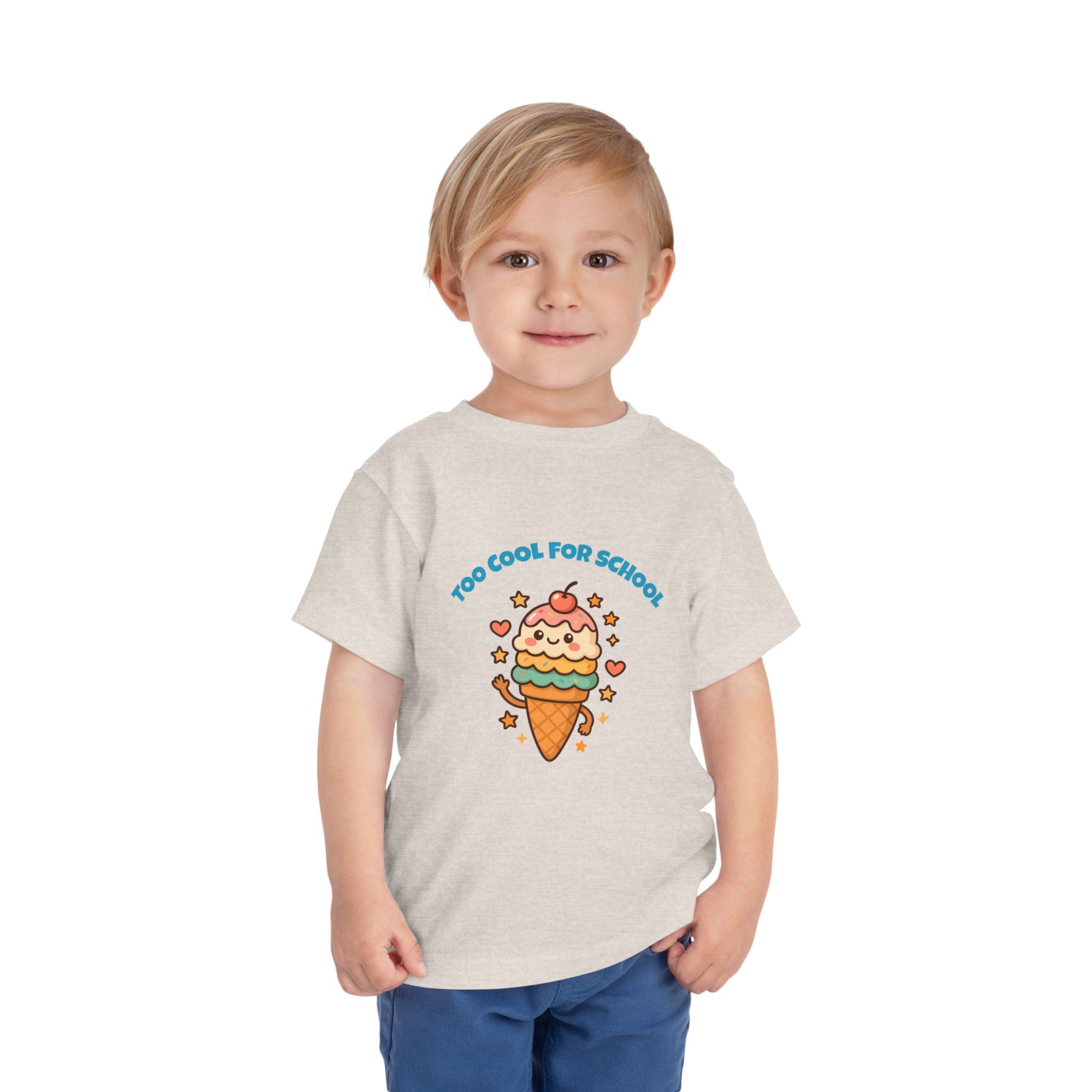 Cute Ice Cream Toddler Tee, Kids Summer Shirt, Birthday Gift, Playdate Outfit, Fun Cartoon T-Shirt, Sweet Toddler Clothing