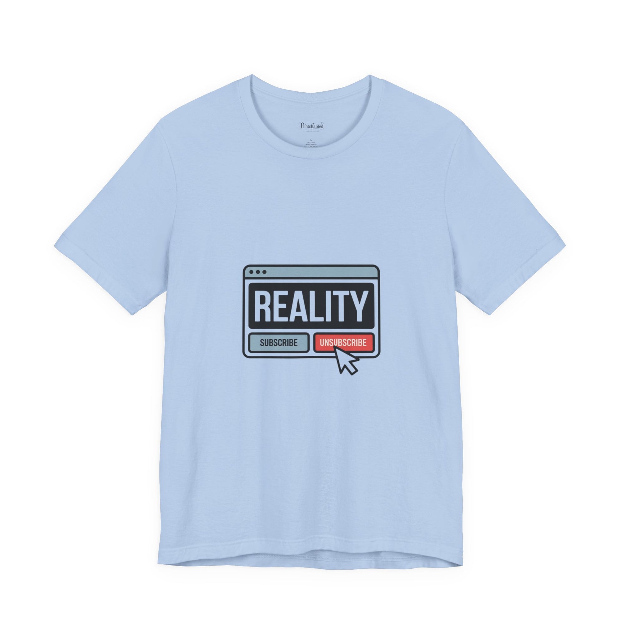 Reality Click Unisex Tee, Funny Graphic Shirt, Casual Wear, Geeky Apparel, Gift for Him/Her, Cool Tee for Everyday Style