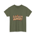Permanently Hungry Tee, Funny Unisex Cotton T-Shirt, Gift for Food Lovers, Casual Wear, Quirky Humor Apparel