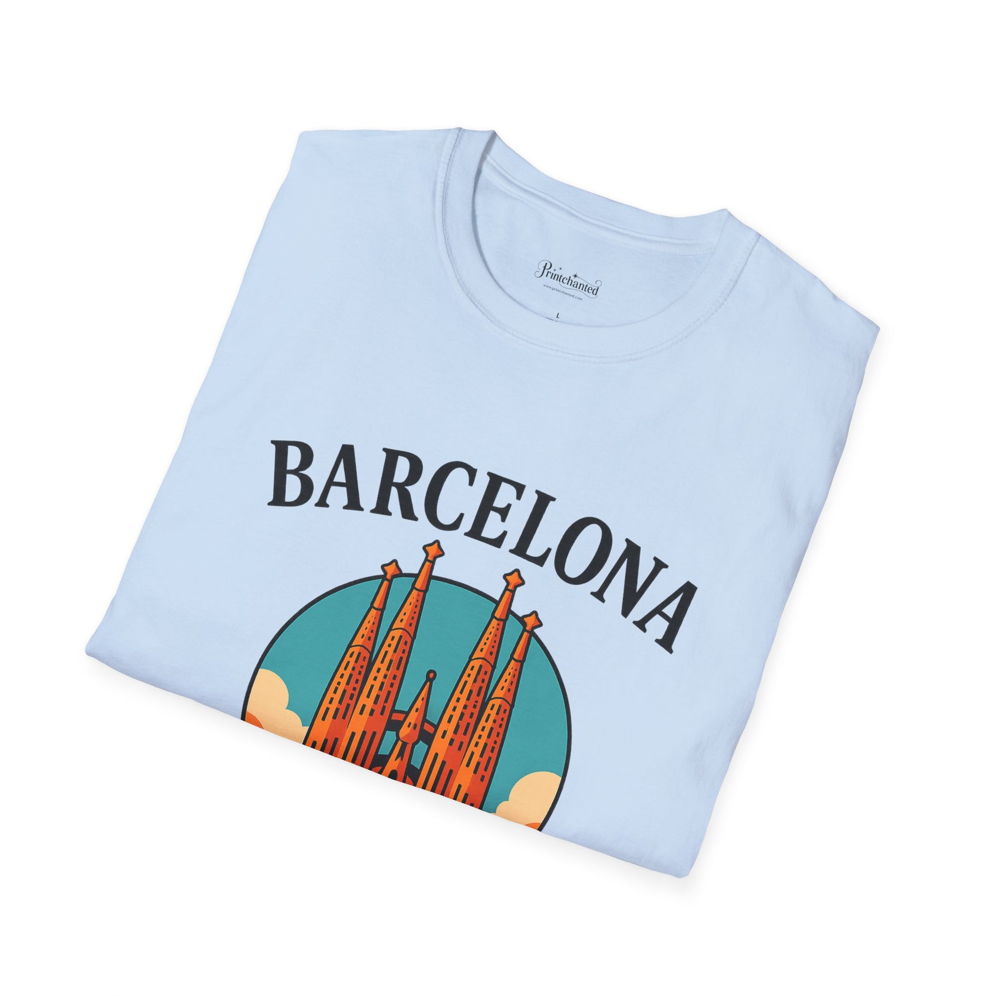Barcelona Spain Unisex Softstyle T-Shirt | Travel Tee, Souvenir Shirt, Gift for Travelers, Vacation Apparel, Summer Outfit