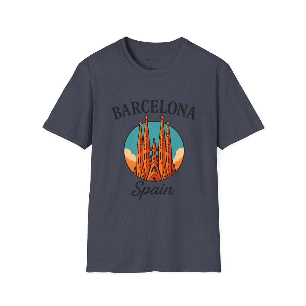 Barcelona Spain Unisex Softstyle T-Shirt | Travel Tee, Souvenir Shirt, Gift for Travelers, Vacation Apparel, Summer Outfit