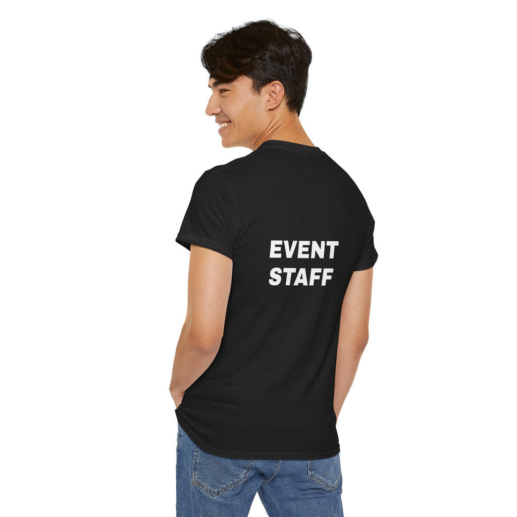 Event Staff Unisex Heavy Cotton Tee - Perfect for Teamwork, Volunteer Events, Festivals, Concerts, Custom Uniforms