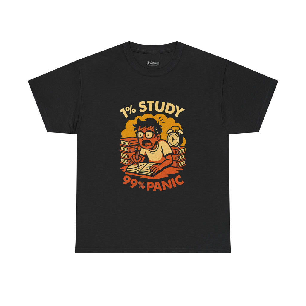 Study Panic Tee - Unisex Heavy Cotton Tee, Perfect for Students, Back to School, Stress Relief Gift, Study Humor Apparel, Exam Season [...]