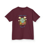 Cute Earth Day Kids Tee, Whimsical Children's T-Shirt, Eco-Friendly Apparel, Floral Children's Wear, Gift for Earth Lovers