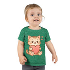 Cute Cat Love Toddler T-Shirt, Kids Cute Cat Tee, Baby Shower Gift, Toddler Birthday Gift, Pet Lover Shirt, Cute Animal Apparel