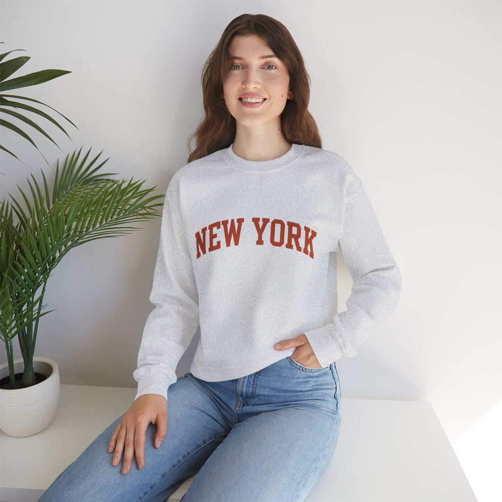 New York Crewneck Sweatshirt, Cozy Fashion, Urban Style, Gift for Travelers, Casual Wear, Unisex Apparel