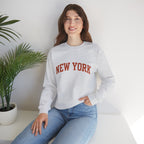 New York Crewneck Sweatshirt, Cozy Fashion, Urban Style, Gift for Travelers, Casual Wear, Unisex Apparel