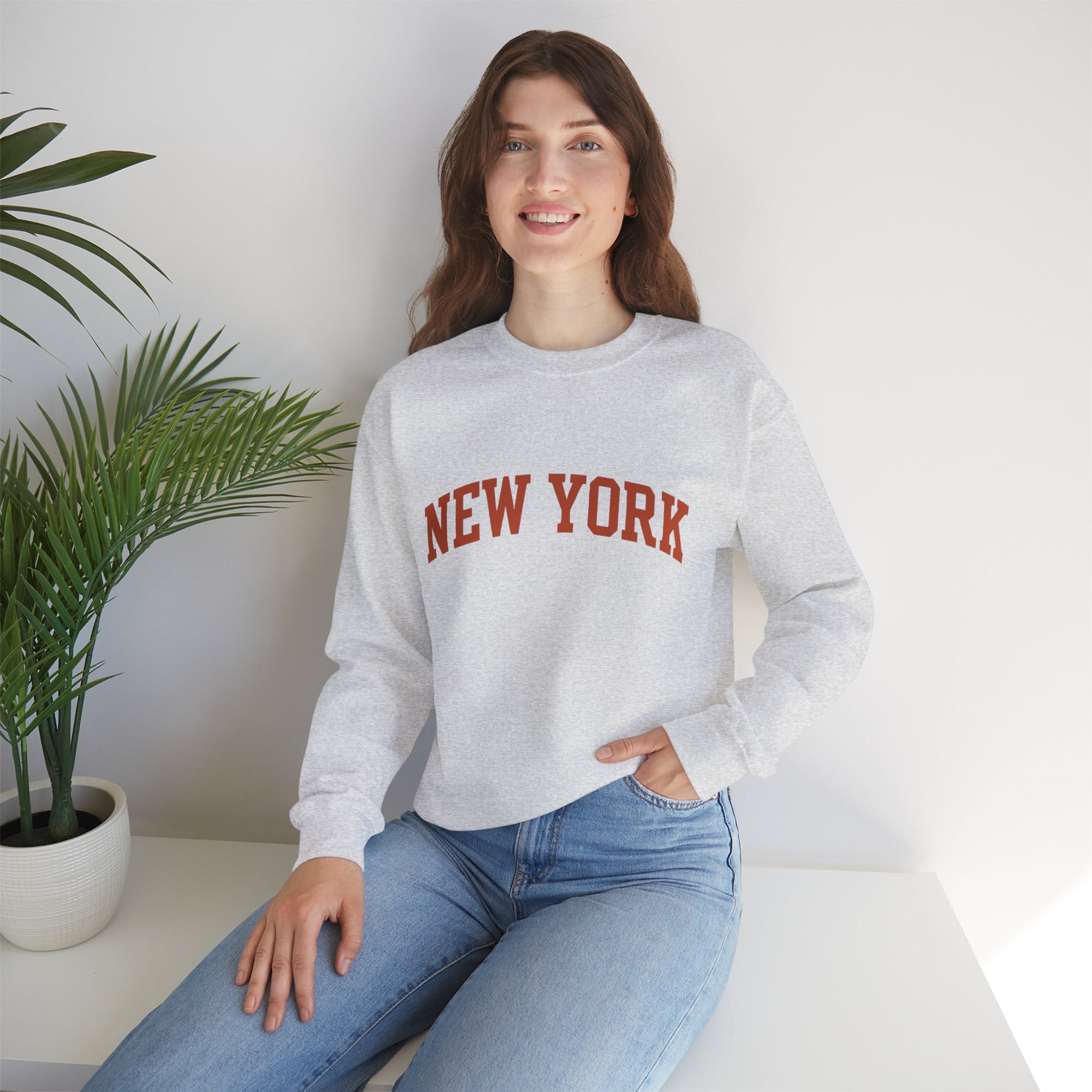 New York Crewneck Sweatshirt, Cozy Fashion, Urban Style, Gift for Travelers, Casual Wear, Unisex Apparel